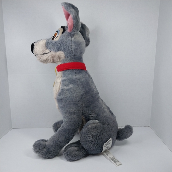 Disney Store Original Plush Tramp Dog Stuffed Animal Lady and the Tramp Gray 17" - Picture 6 of 12